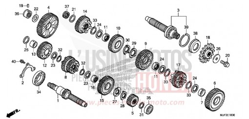 BOITE DE VITESSES (CTX700A) CTX700AE de 2014